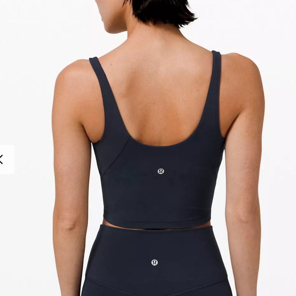 NWT Lululemon Align Waist-Length Tank A B Cup TRUE NAVY BLUE SIZE 8 2021 Version - Picture 3 of 7